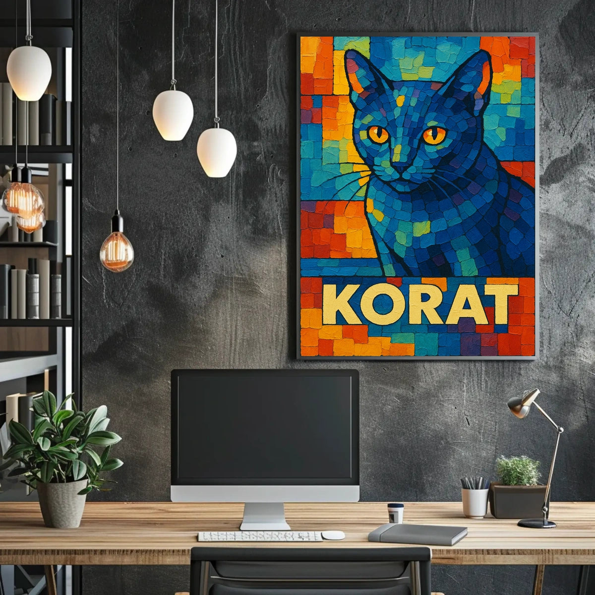 Korat Cat Art Poster