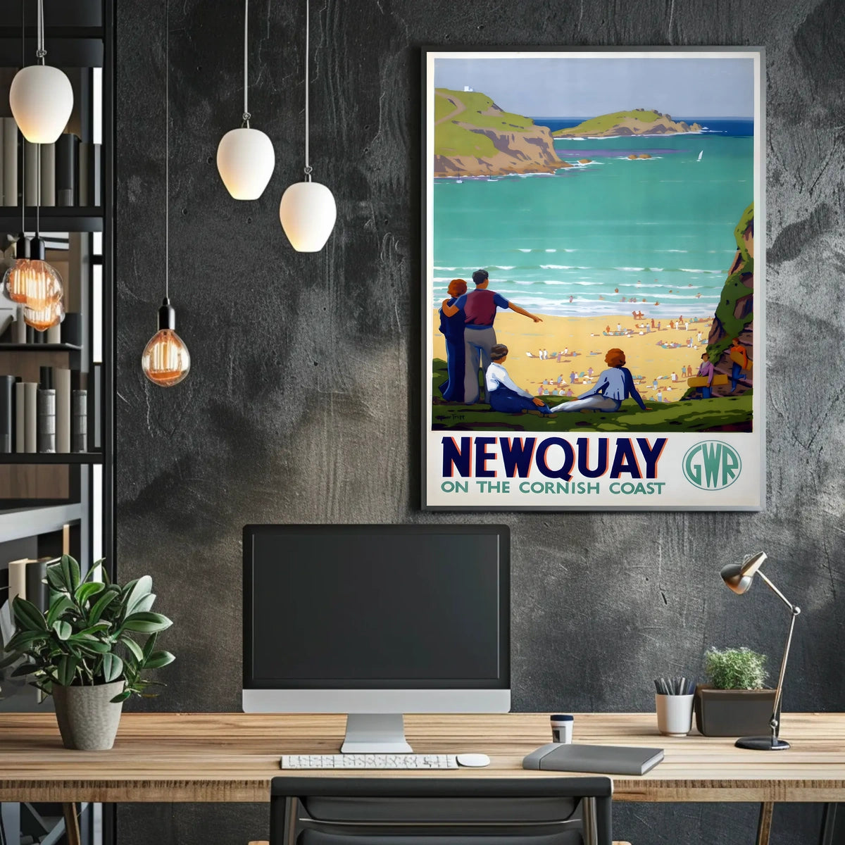 Newquay On The Cornish Coast Poster