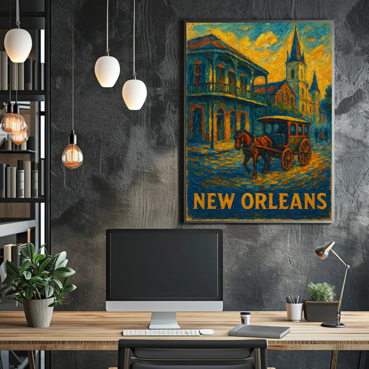 New Orleans A Vibrant Impression Poster