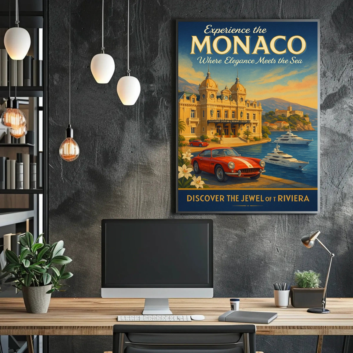 Discover Monaco The Jewel of the Riviera Poster