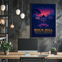 Rock Hill Twilight Dreamscape Poster