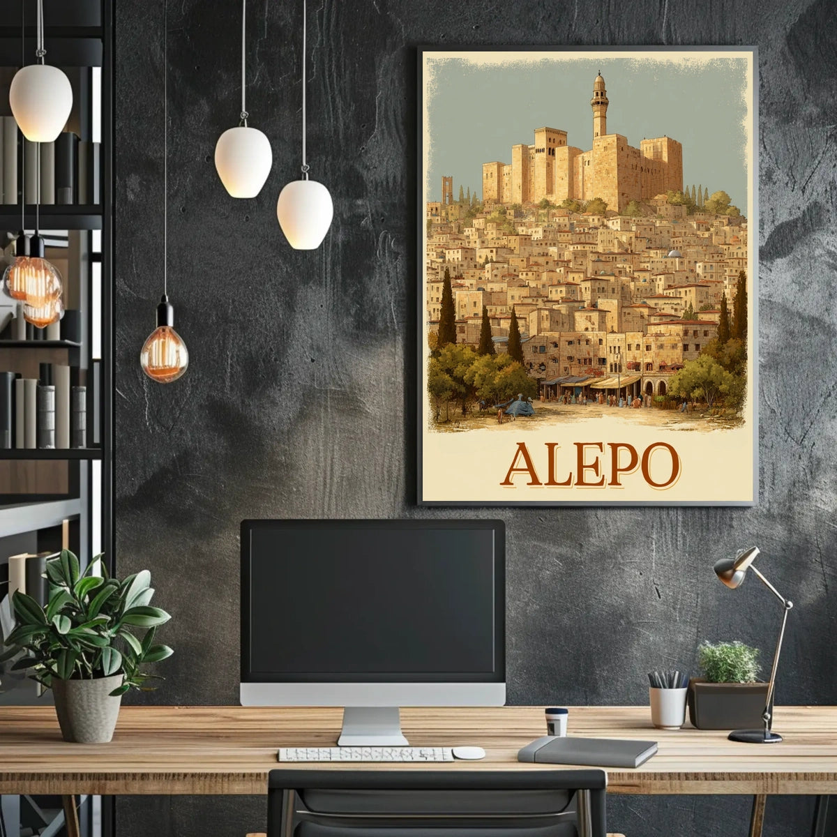 Aleppo A Historical Cityscape Poster