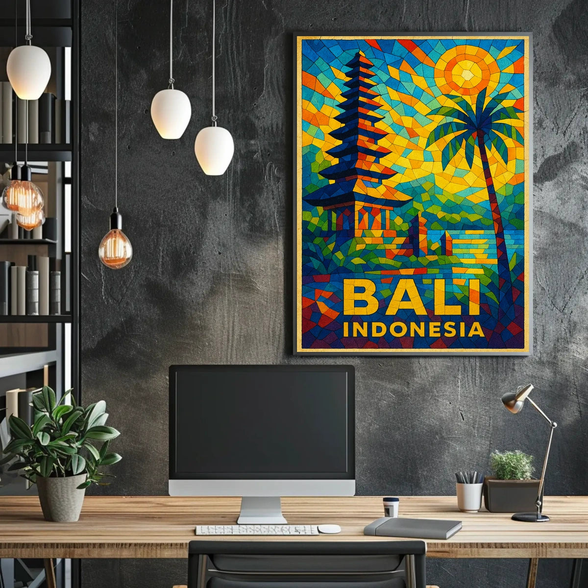 Bali, Indonesia Vibrant Paradise Poster