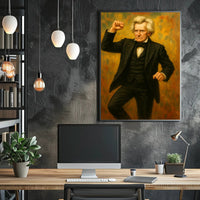 Andrew Jackson Fist Pump Presidential Poster