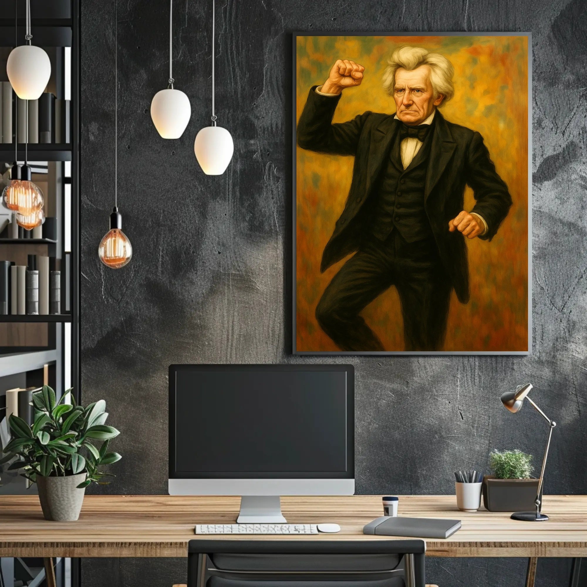Andrew Jackson Fist Pump Presidential Poster