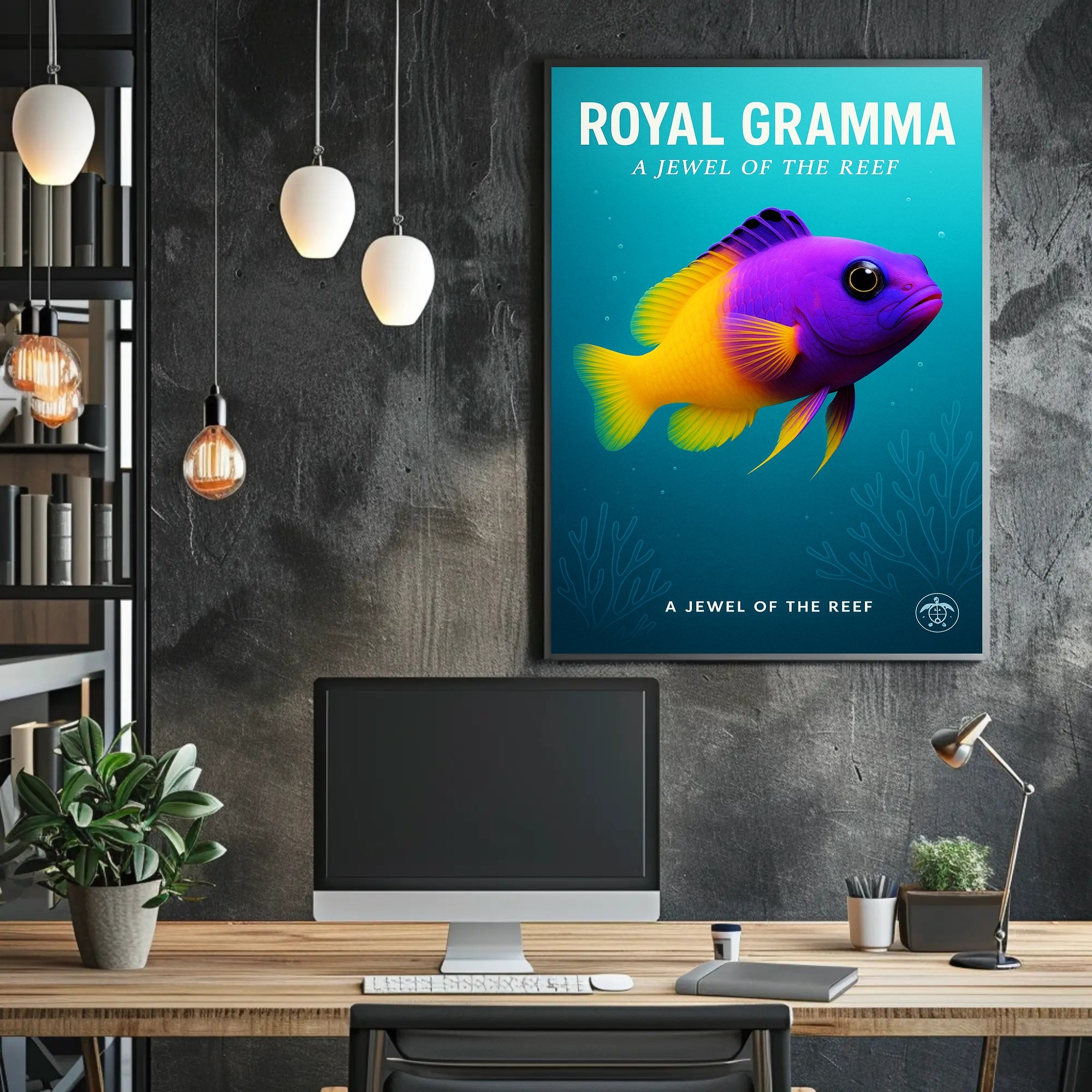 Royal Gramma A Jewel of the Reef Poster PosterGoat