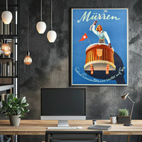 Kandahar Ski Resort Winter Travel Poster PosterGoat