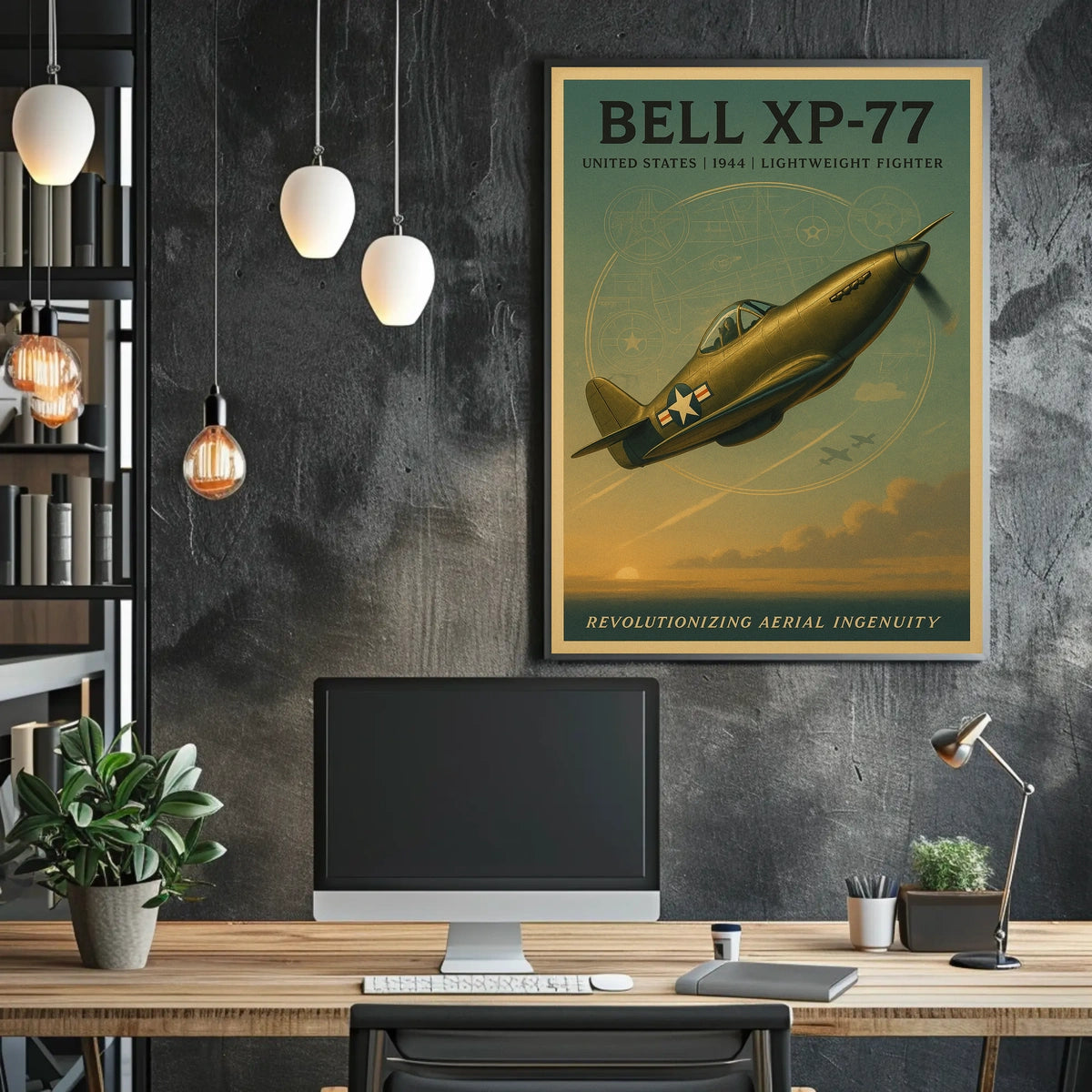 Bell XP-77 Lightweight Fighter Poster