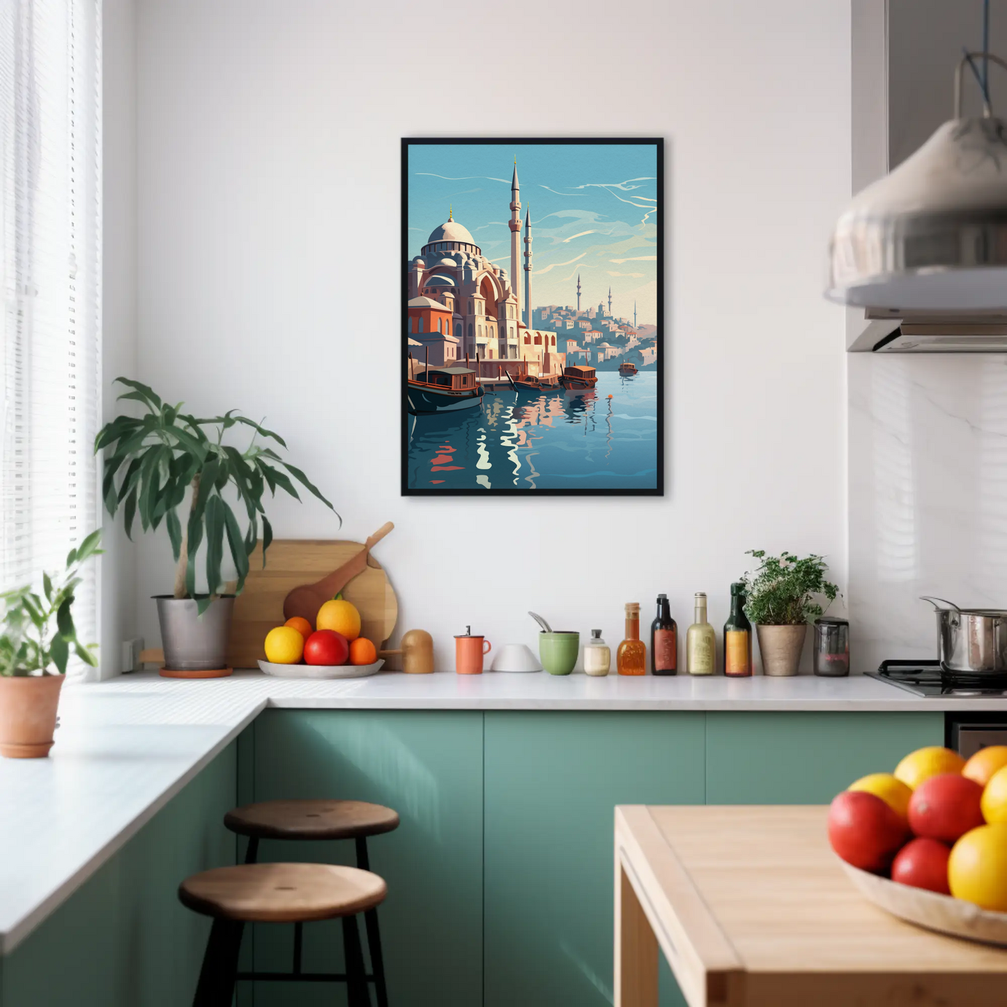 Istanbul Vintage Travel Poster