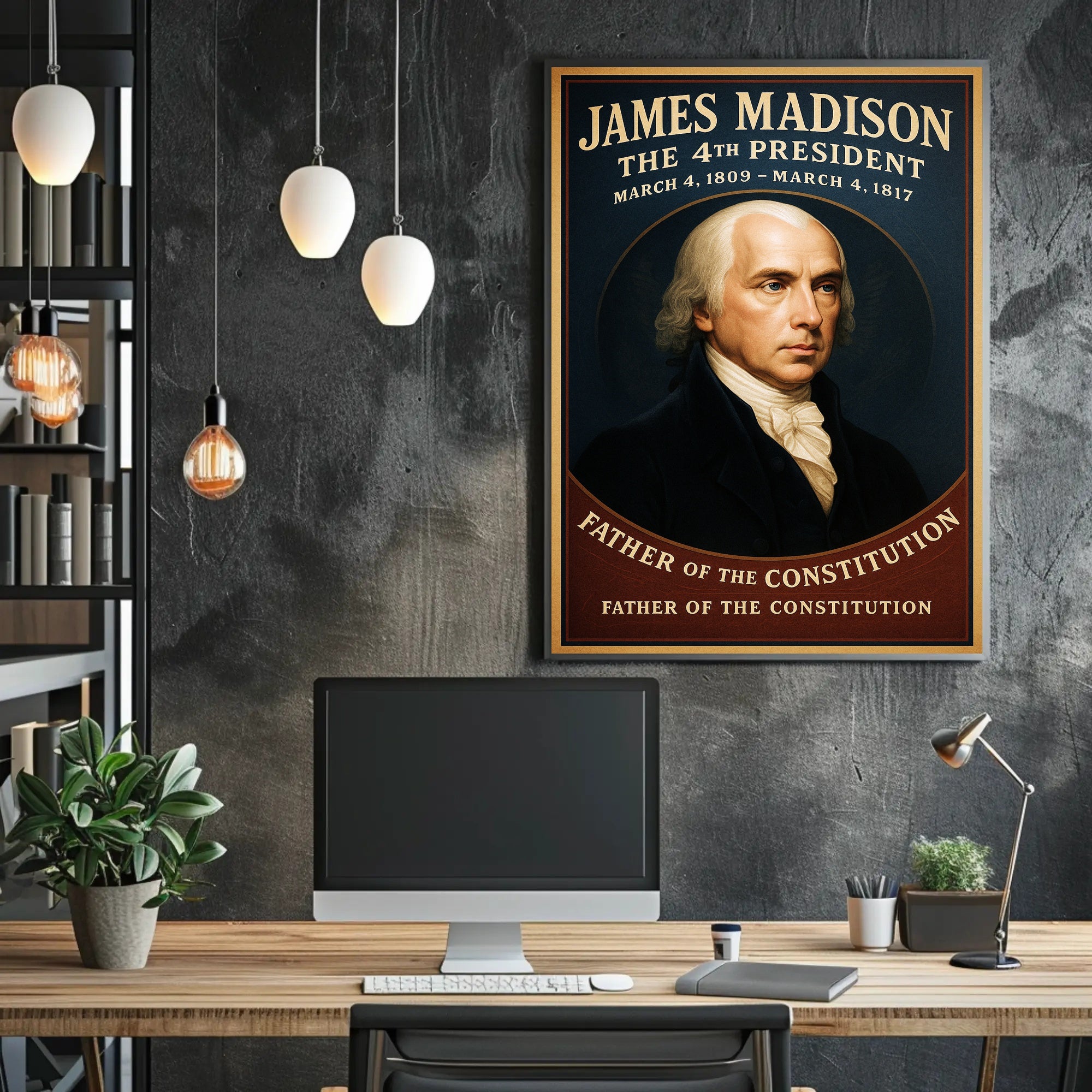 James Madison 4th President Poster PosterGoat