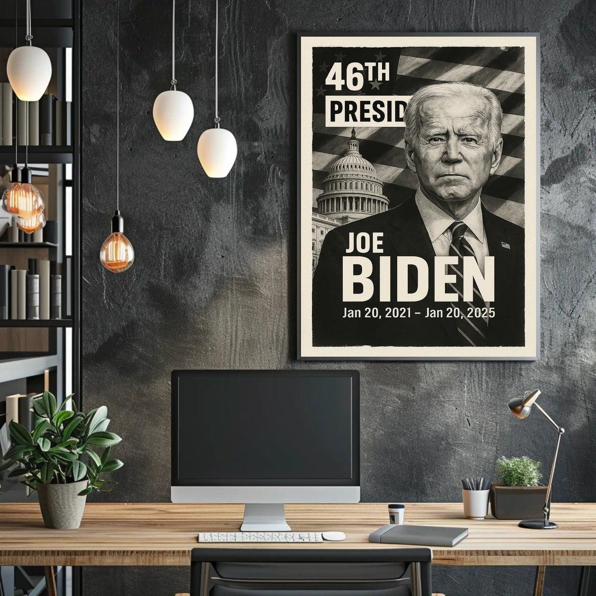 Joe Biden 46th President of the United States Digital Montaje Poster