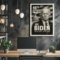 Joe Biden 46th President of the United States Digital Montaje Poster