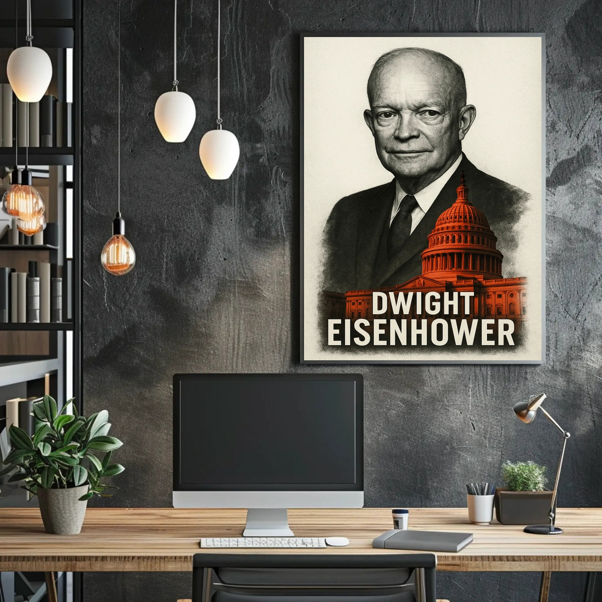Dwight D. Eisenhower 34th President of the United States Reflections Poster