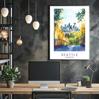 Seattle Skyline Poster PosterGoat