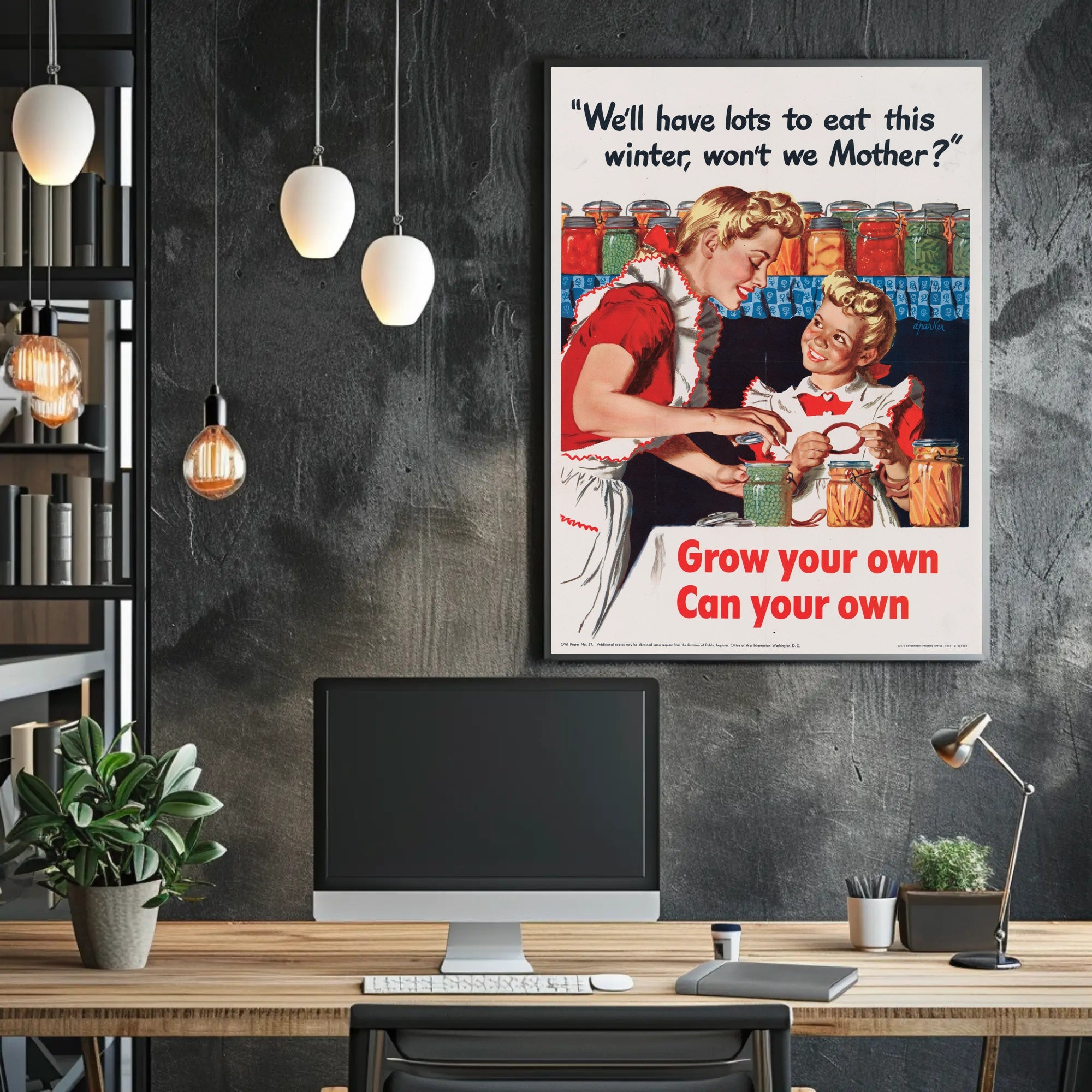 Home Canning Vintage Art: WWII Propaganda Poster PosterGoat