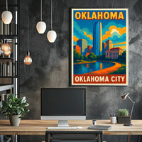 Oklahoma City Skyline Poster