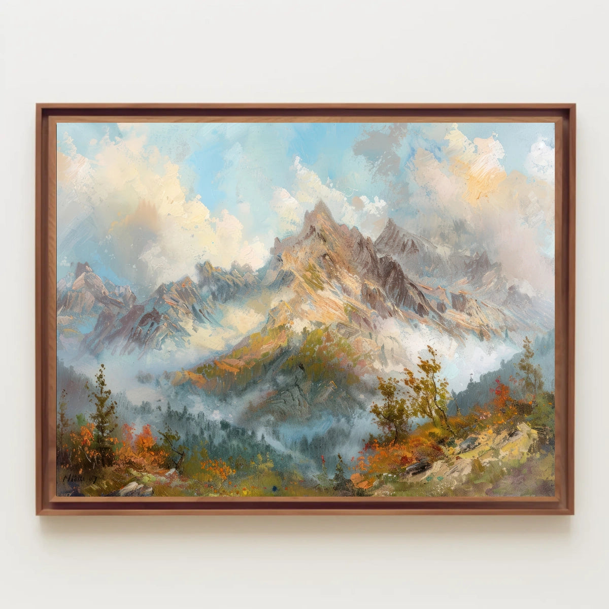 Serene Mountain Landscape Poster