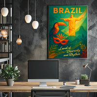 Brazil Land Of Diversity And Rhythm Poster