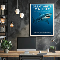 Great White Majesty Poster PosterGoat