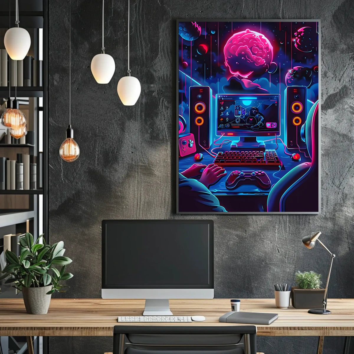 Cosmic Gaming Adventure Poster