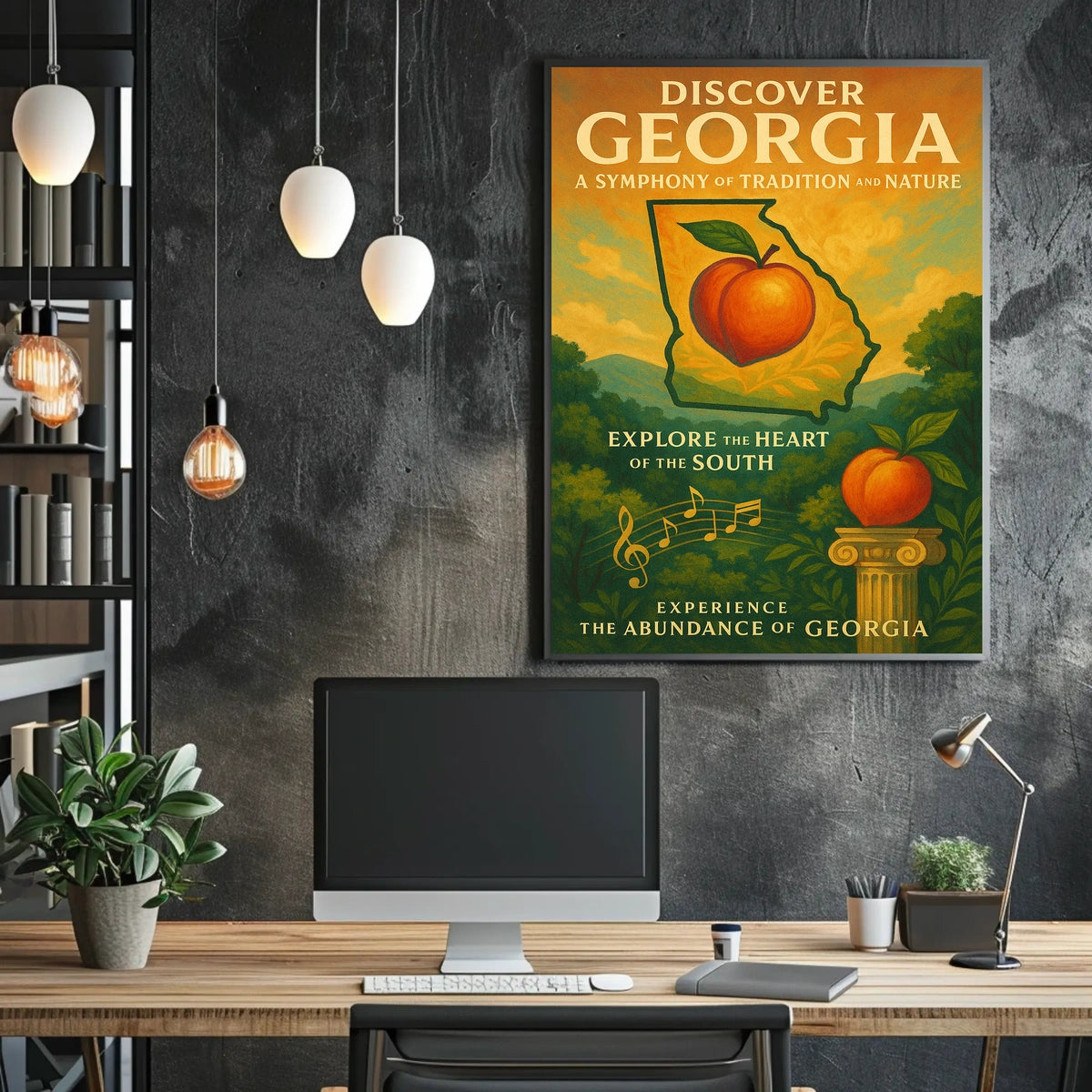 Discover Georgia A Symphony Of Poster
