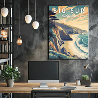 Big Sur Scenic Art Travel Poster