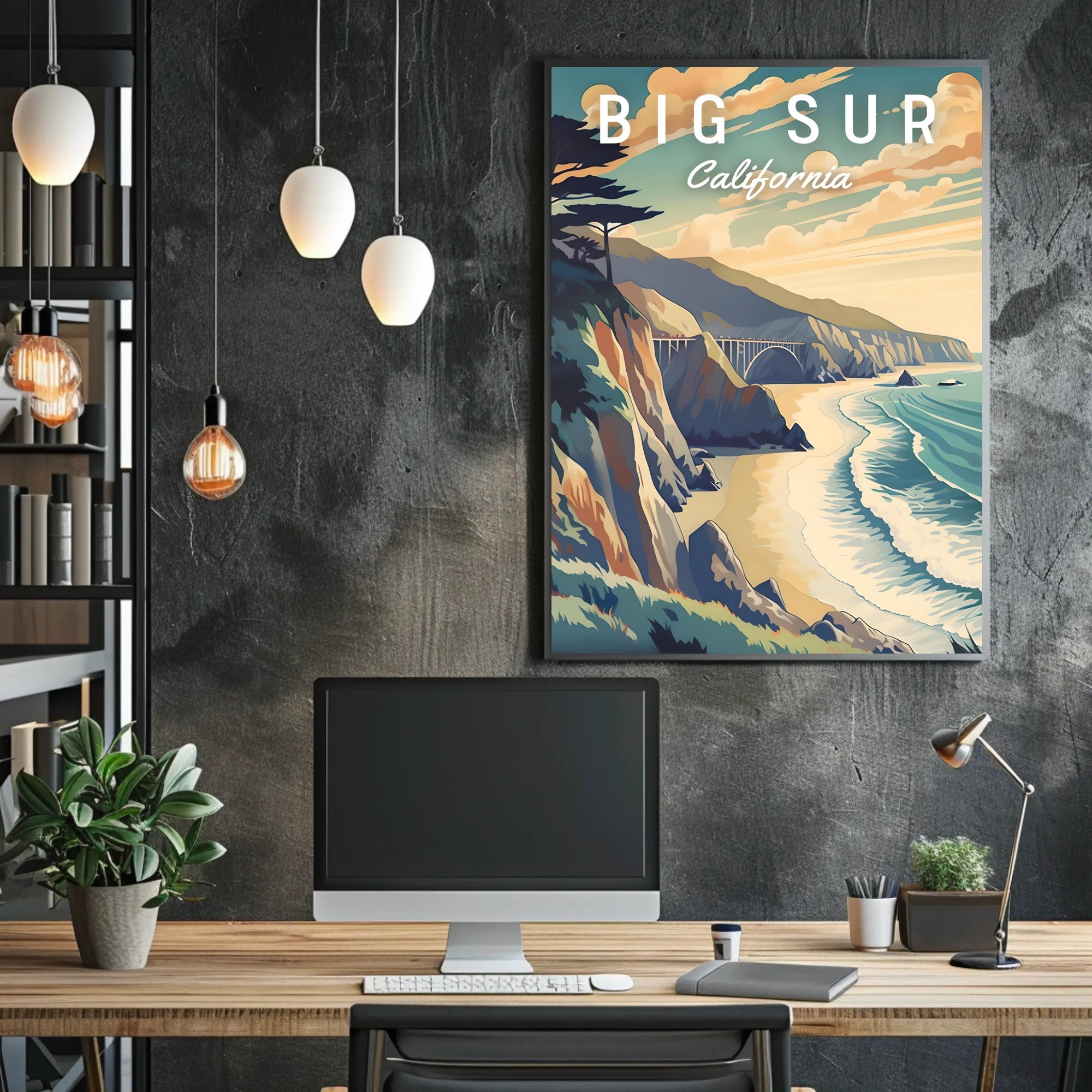 Big Sur Scenic Art Travel Poster