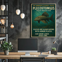 The Armored Cleaner-Pleco Poster