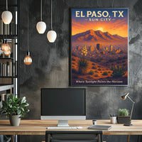 El Paso, TX Sun City Poster