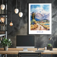 Majestic Andes Mountain Landscape Travel Poster PosterGoat