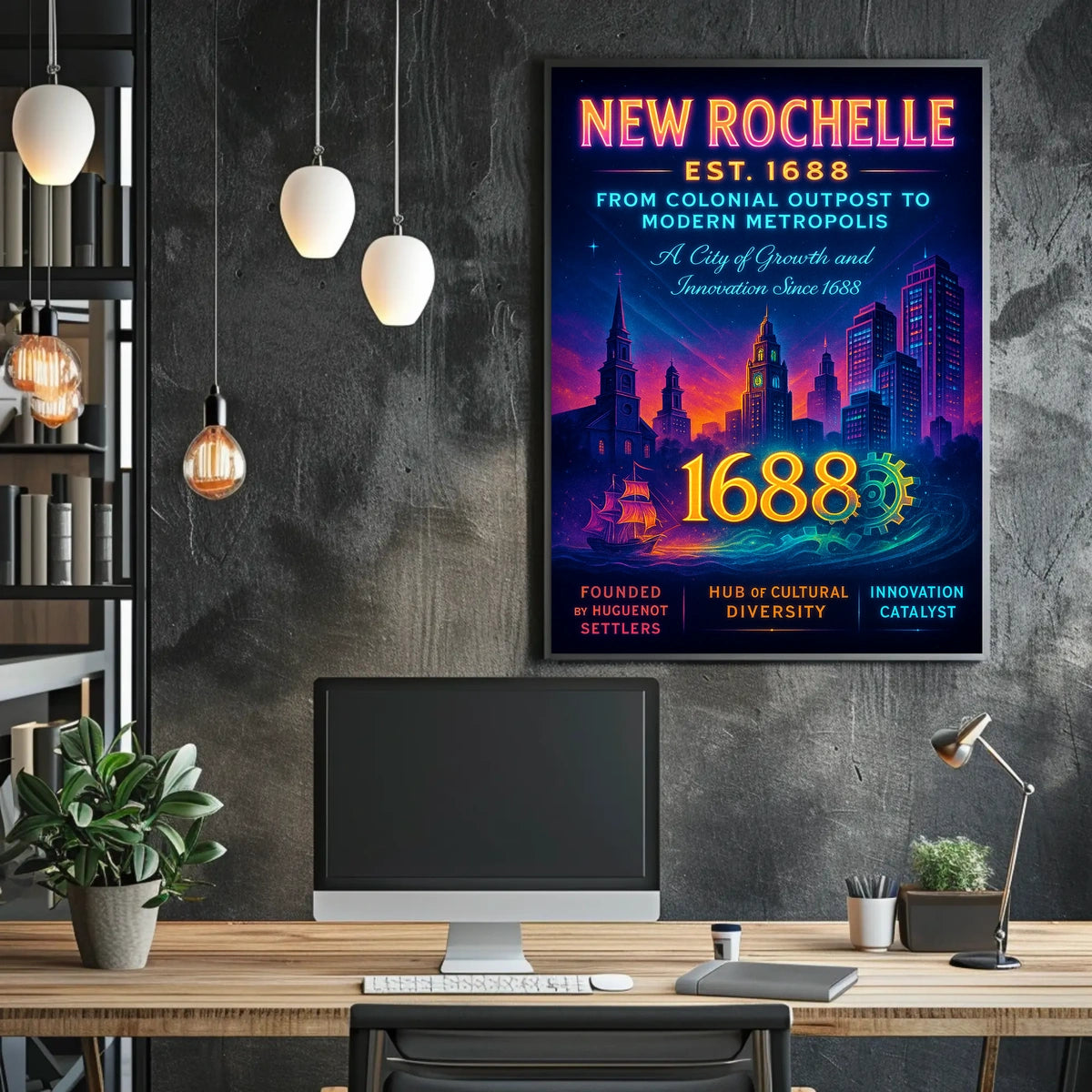 New Rochelle From Colonial Outpost to Modern Metropolis Poster