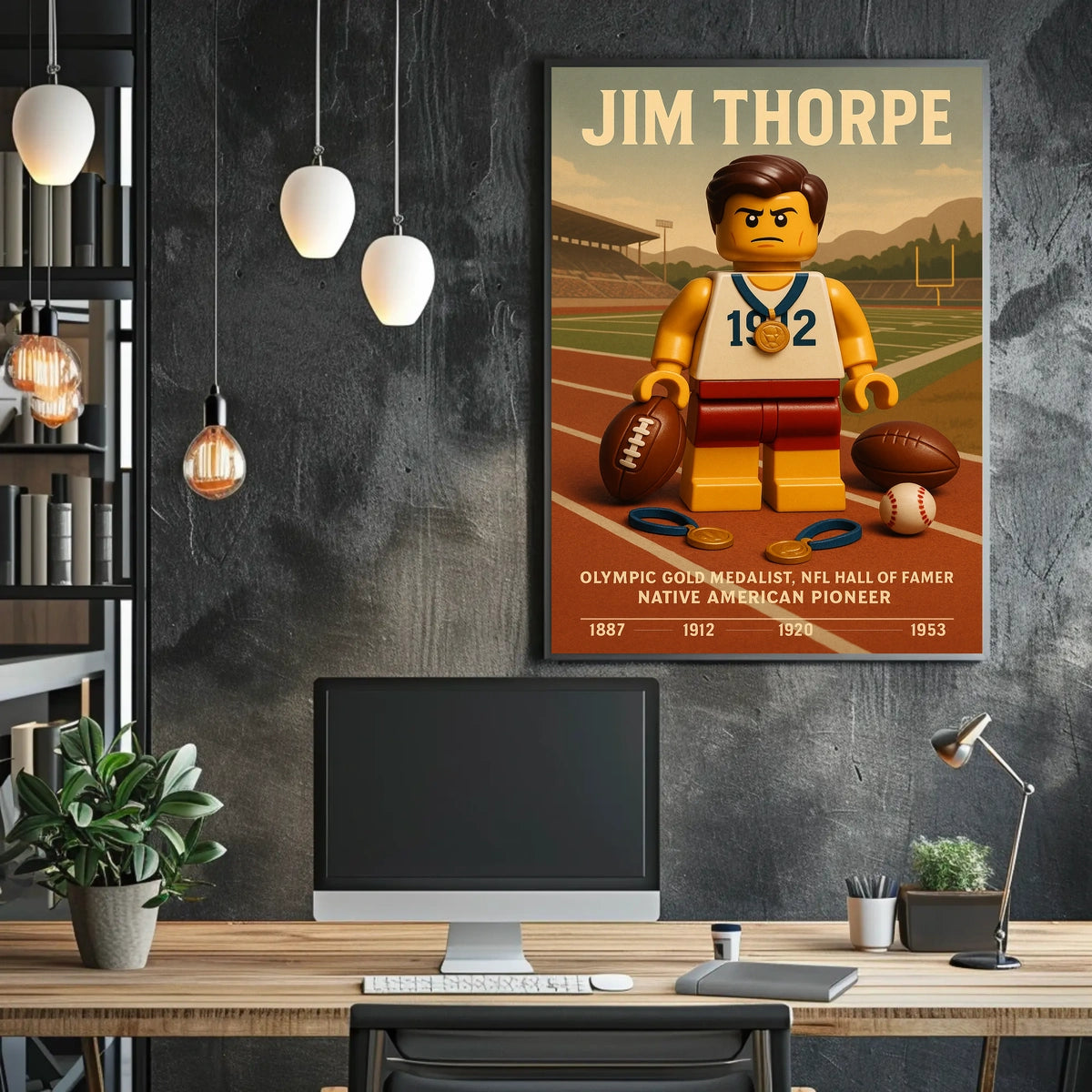 Celebrating Jim Thorpe A Legendary Athlete Jim Thorpe Poster