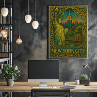Eclectic Abstract Art Poster for Modern Spaces