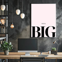 THINK BIG Minimalist Motivational or Quote Poster PosterGoat