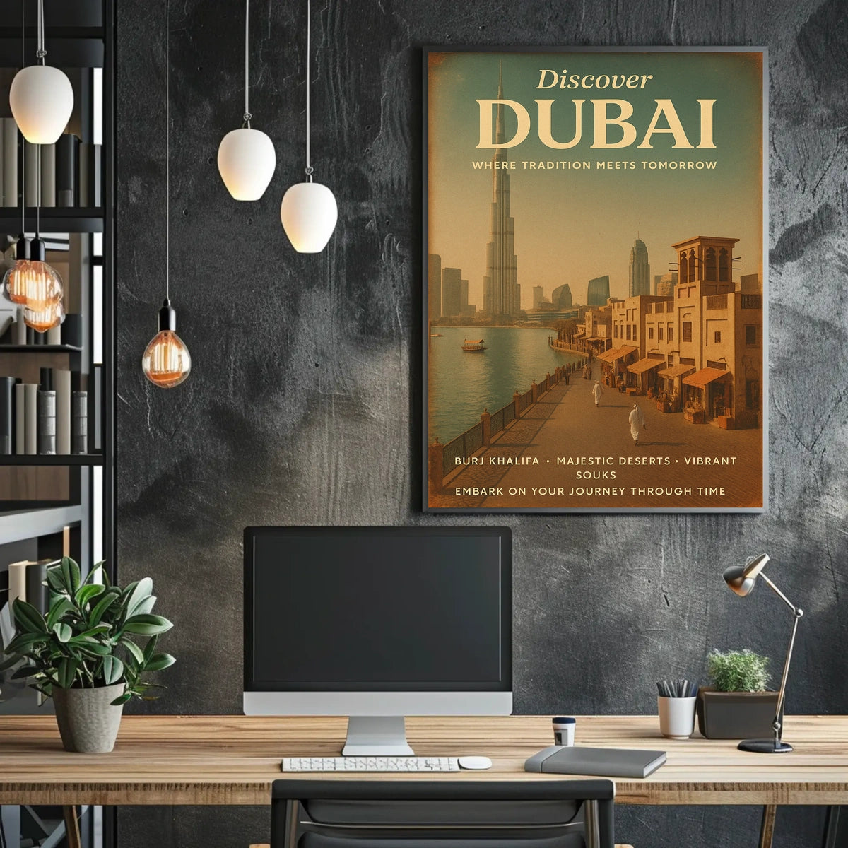 Dubai Poster Timeless Fusion Tradition Tomorrow Home Decor