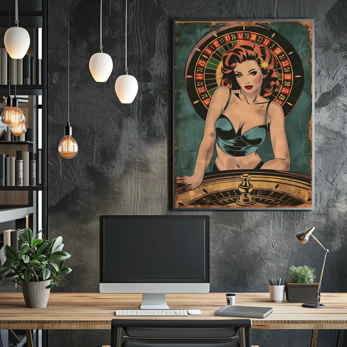 Vintage Casino Glamour Poster