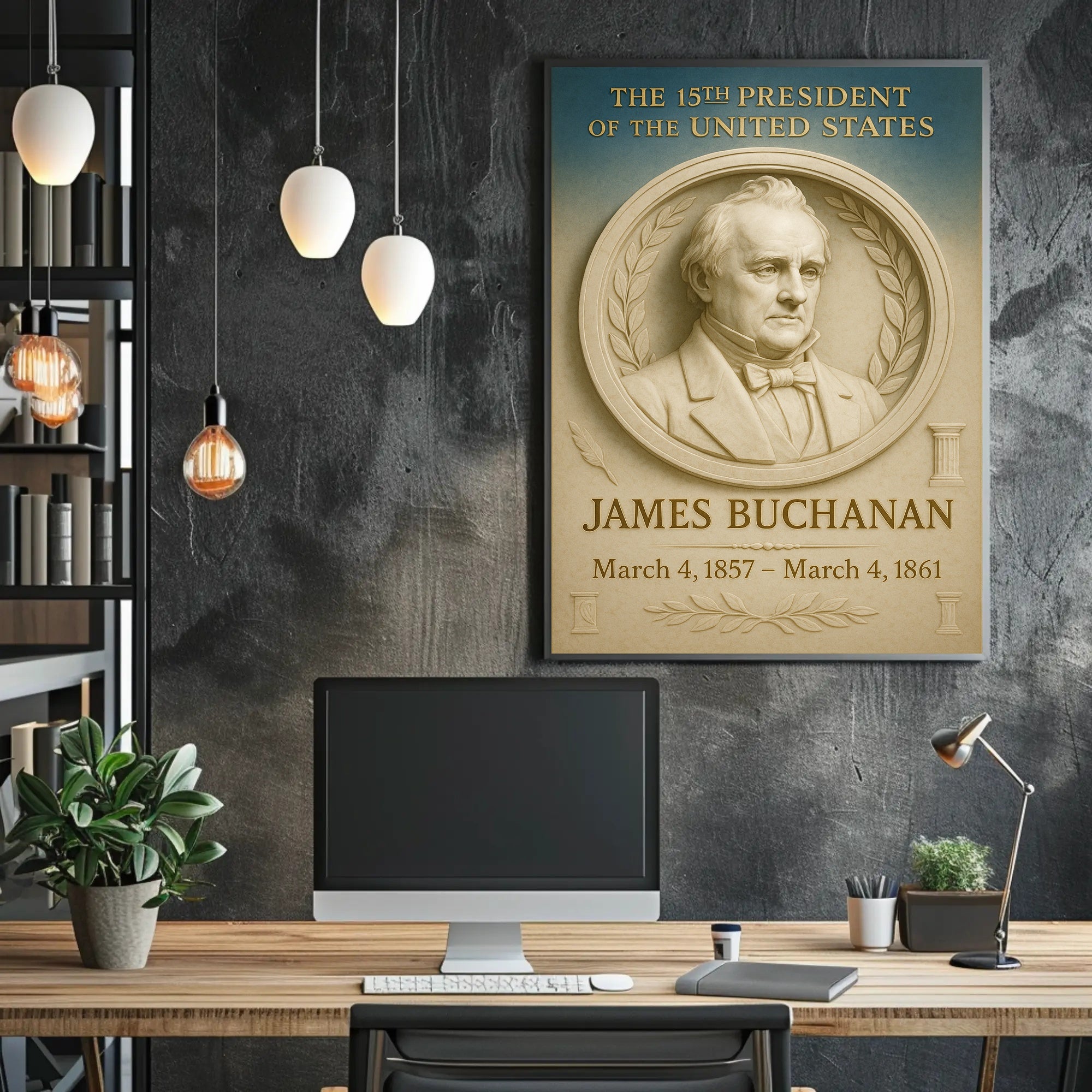 James Buchanan Presidential Poster