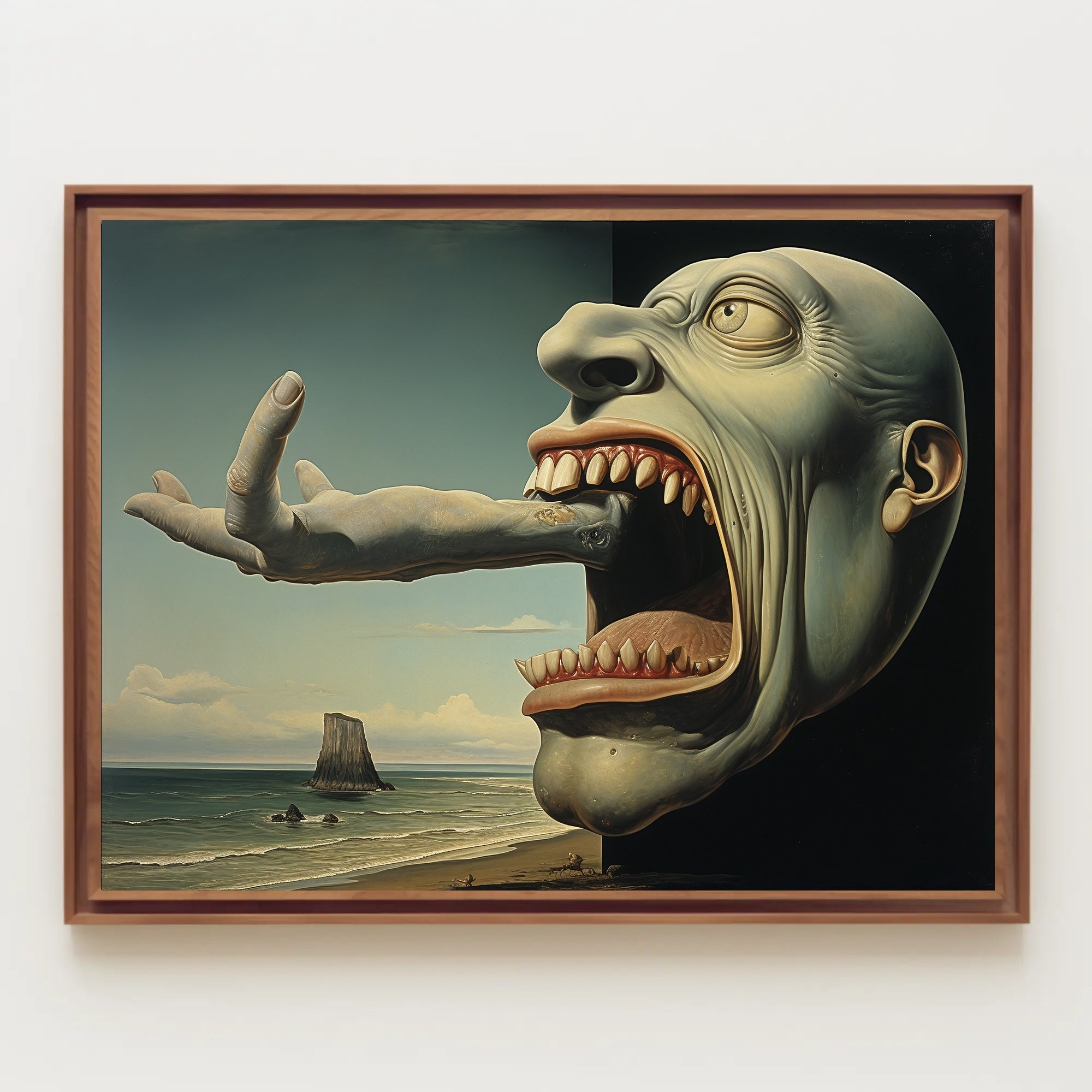 Surreal Coastal Grotesque Fantasy or Mythology Poster