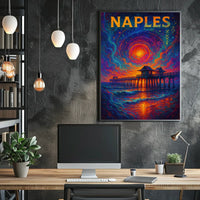 Naples A Cosmic Sunset Poster