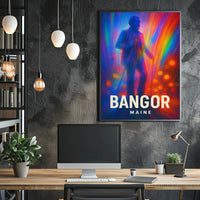 Bangor Maine Vibrant Tribute Wanderlust Poster