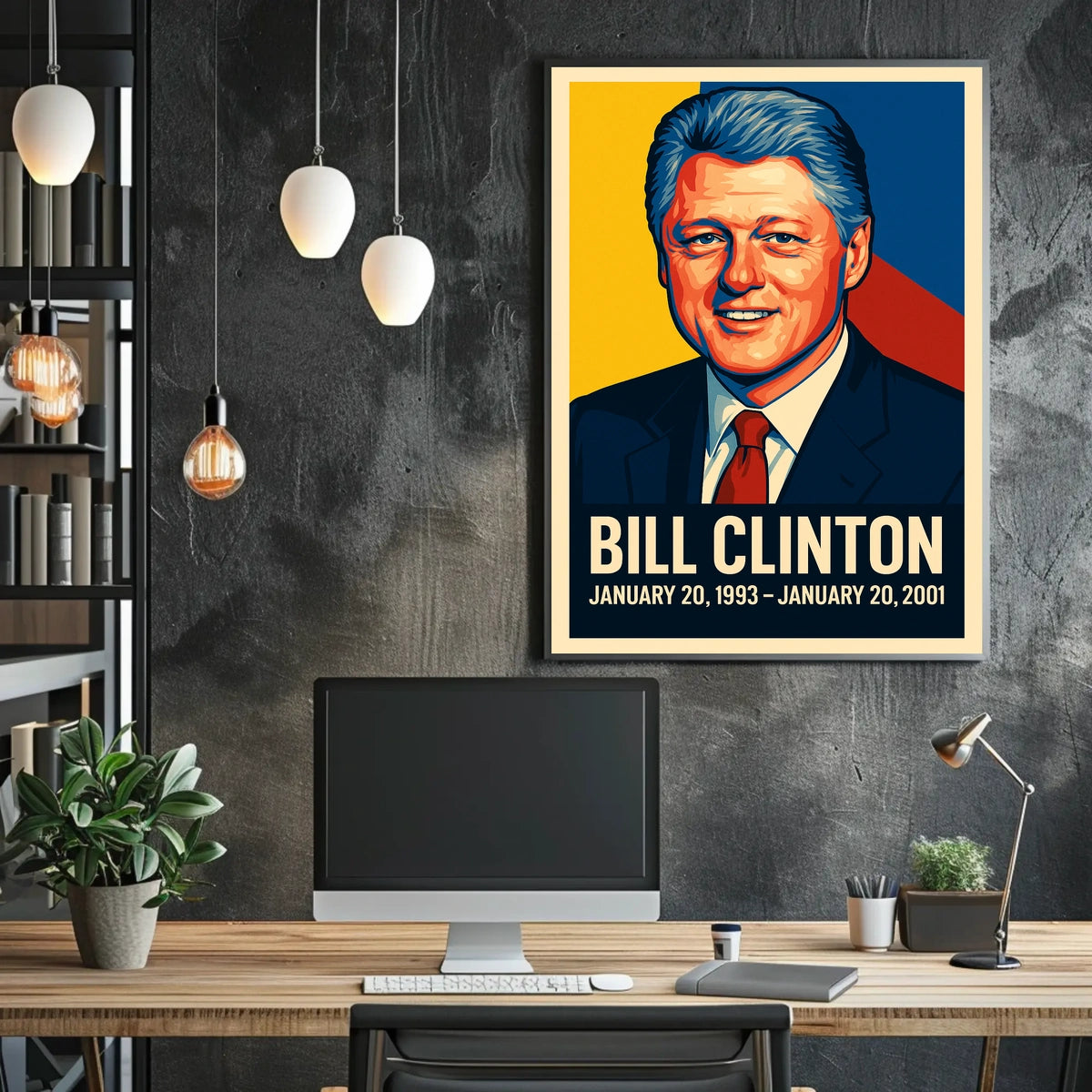 Bill Clinton Presidential Term Poster