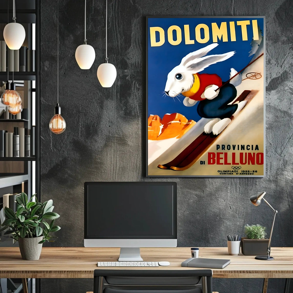 Dolomiti Skiing Adventure Poster