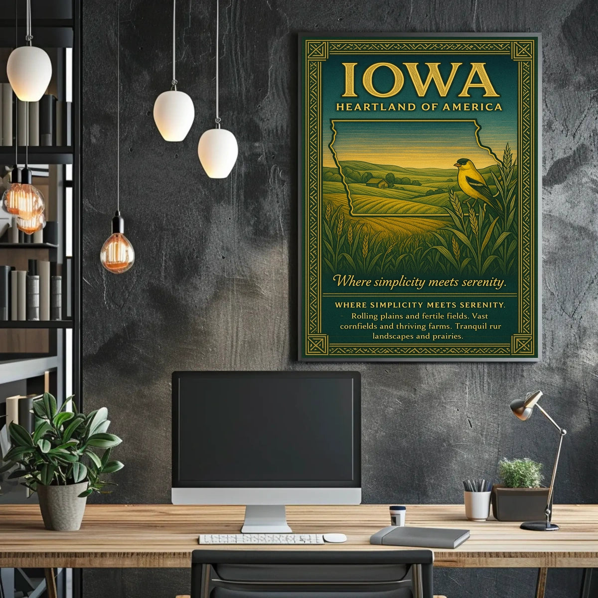 Iowa Heartland of America Poster