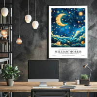 William Morris Cotton Prints Exhibition Poster