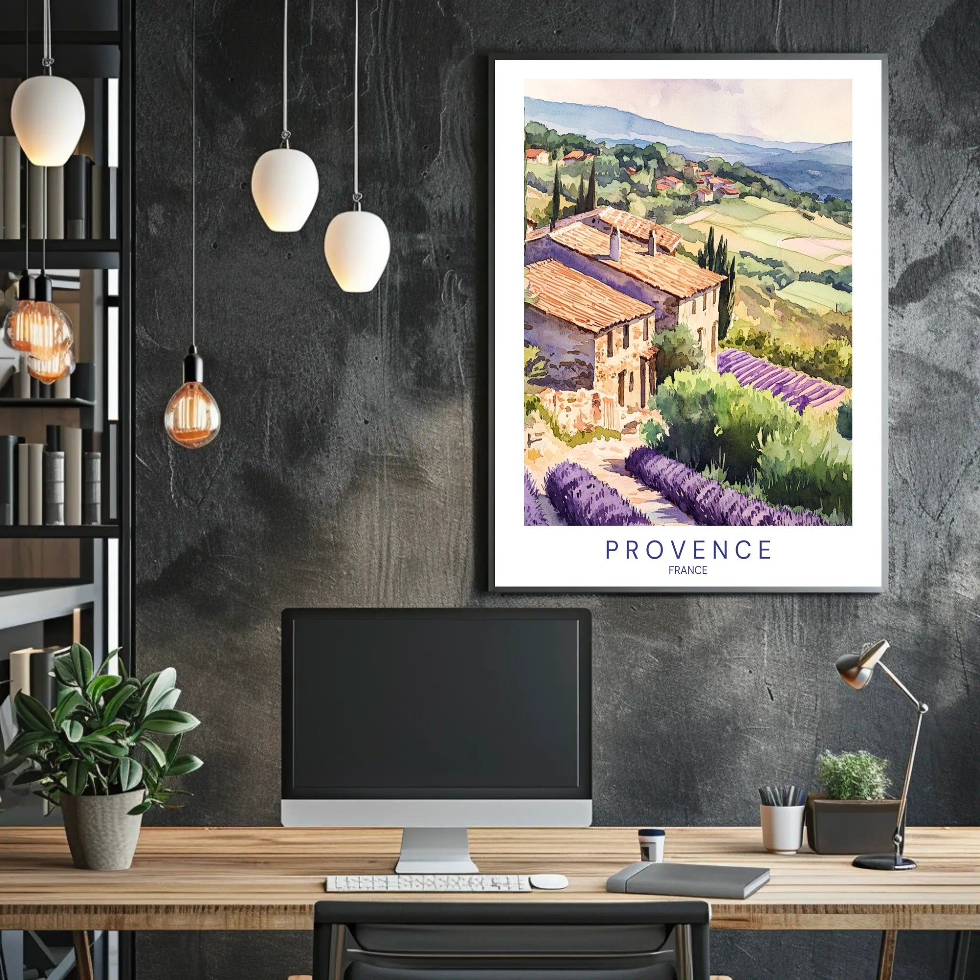 Tranquil Provence Landscape Poster PosterGoat