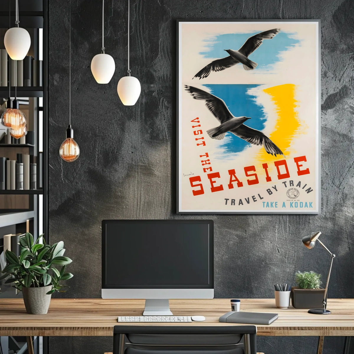 Visit The Seaside Poster