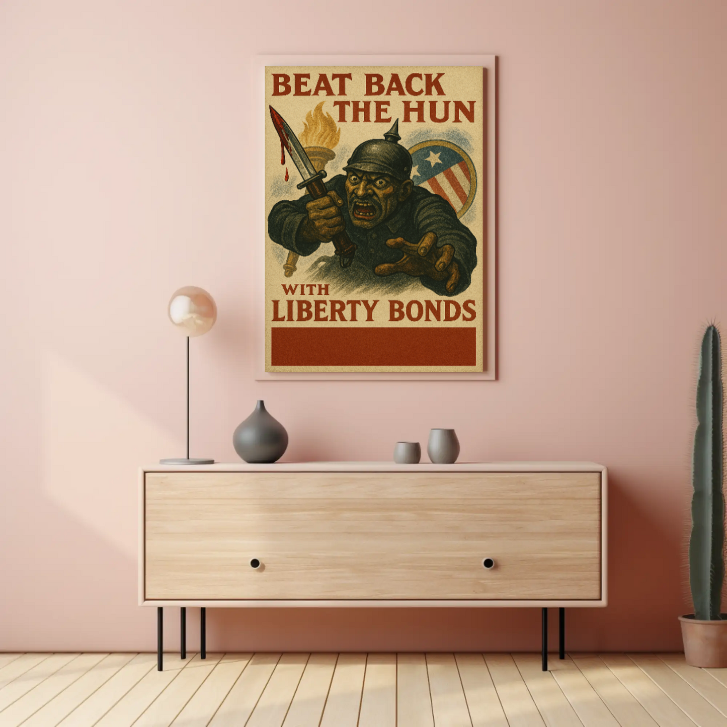 World War I Era Liberty Bonds Propaganda Poster