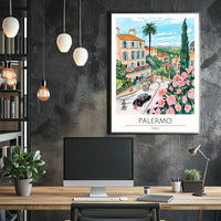 Palermo Illustrated Poster PosterGoat