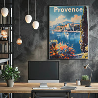 Scenic Provence Escape Vintage Travel Poster