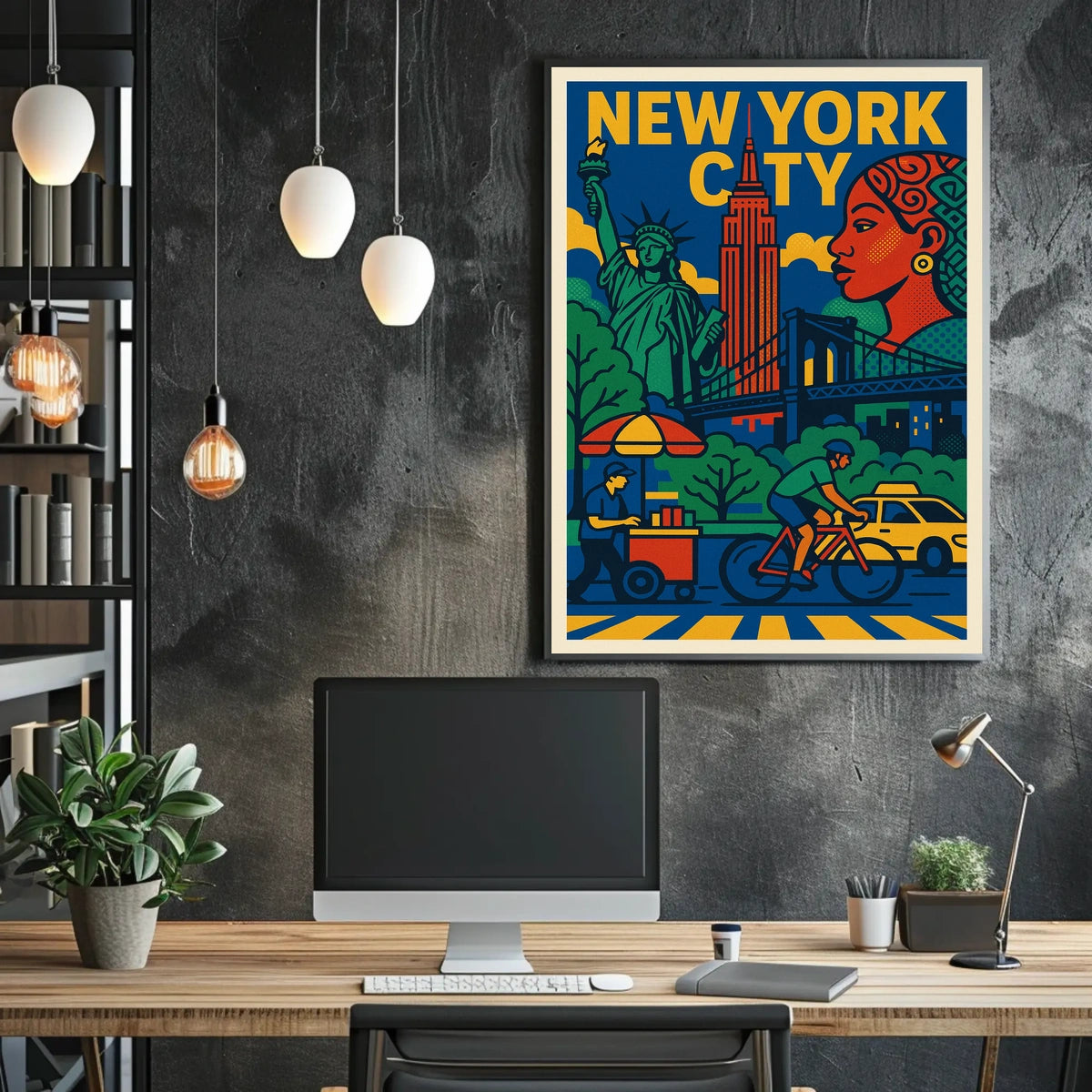Vibrant New York City Poster